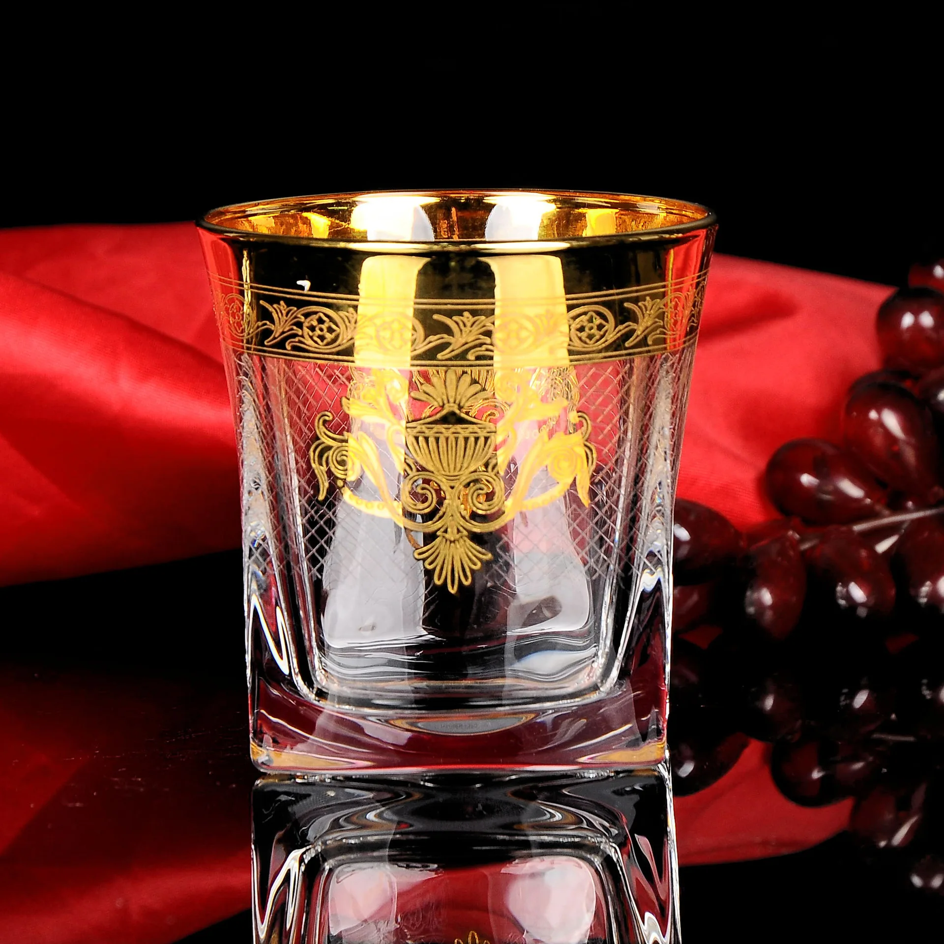 Набор из 2 высококачественных хрустальных бокалов для виски и вина бокалы