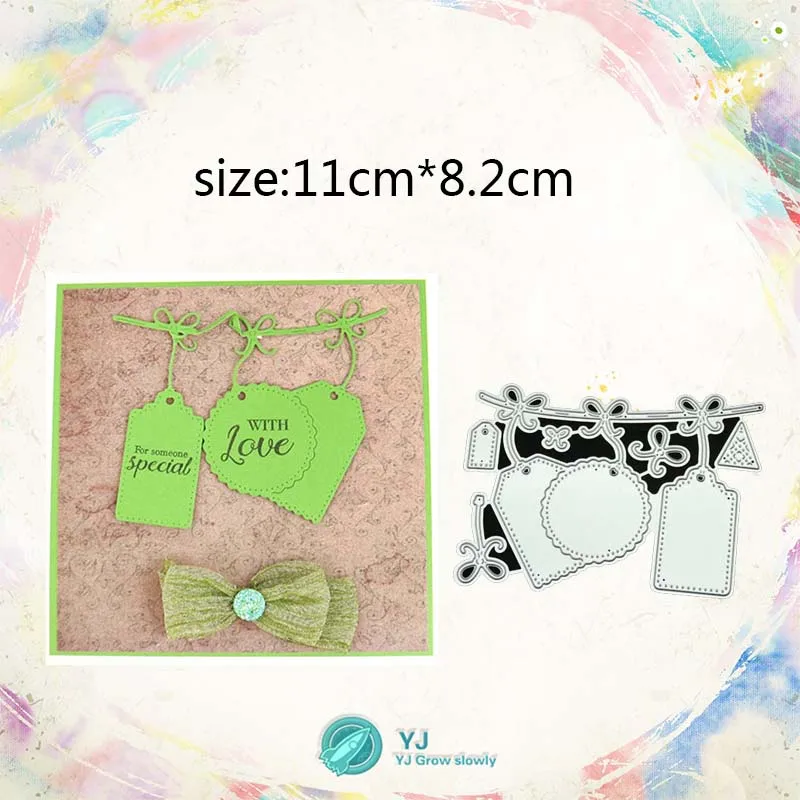 YJ Закладка сообщения открытка поздравительная английская металлическая режущая