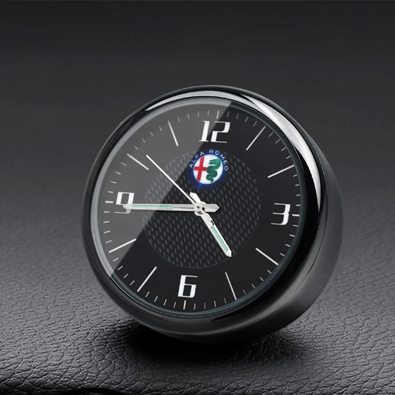 Автомобильные часы с украшением зажим для вентиляционного отверстия салона Alfa