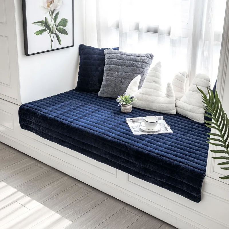 Белые современные ворсистые толстые плюшевые коврики из овчины подушка диван