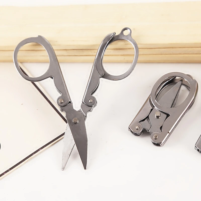 Складные ножницы из нержавеющей стали компактный Универсальный мини гаджет