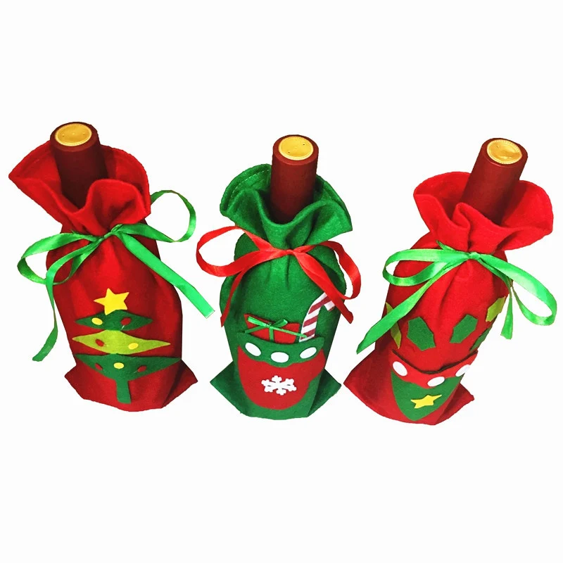 Рождественское украшение сделай сам подарочная упаковка для бутылки