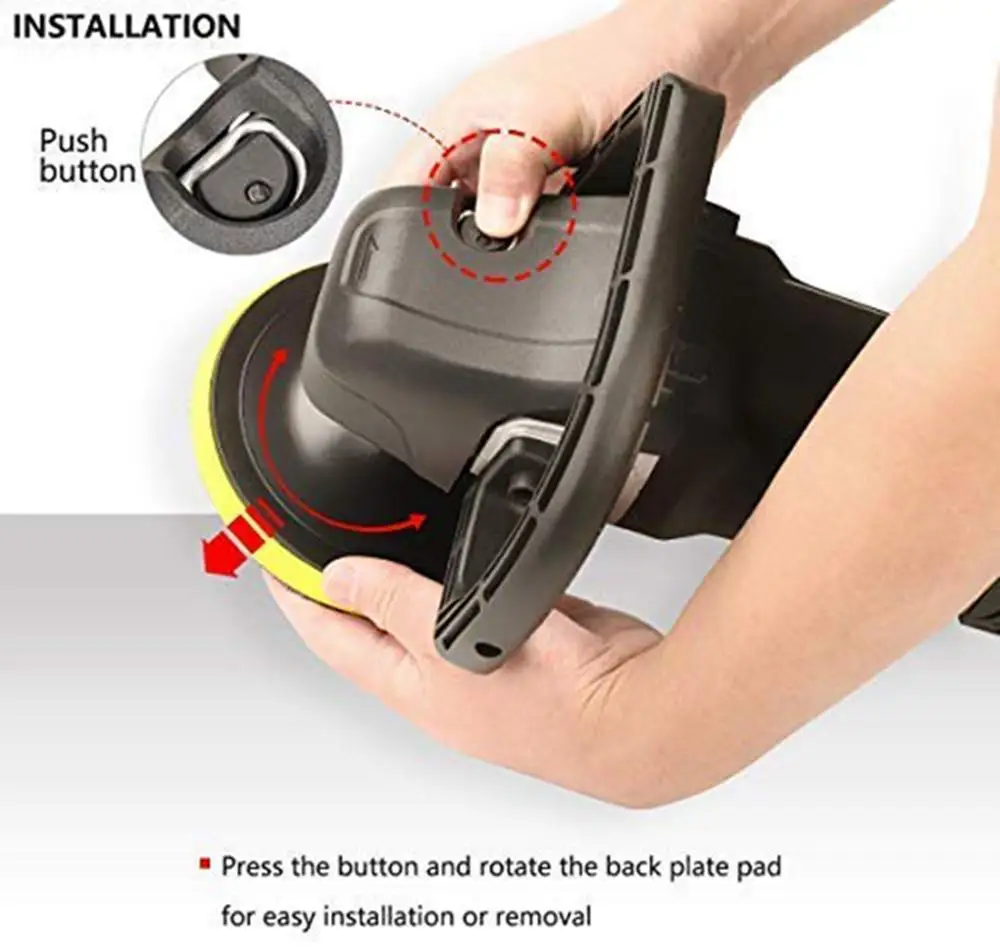 SPTA 7 дюймов Автоматическая полировальная машина с переменной скоростью