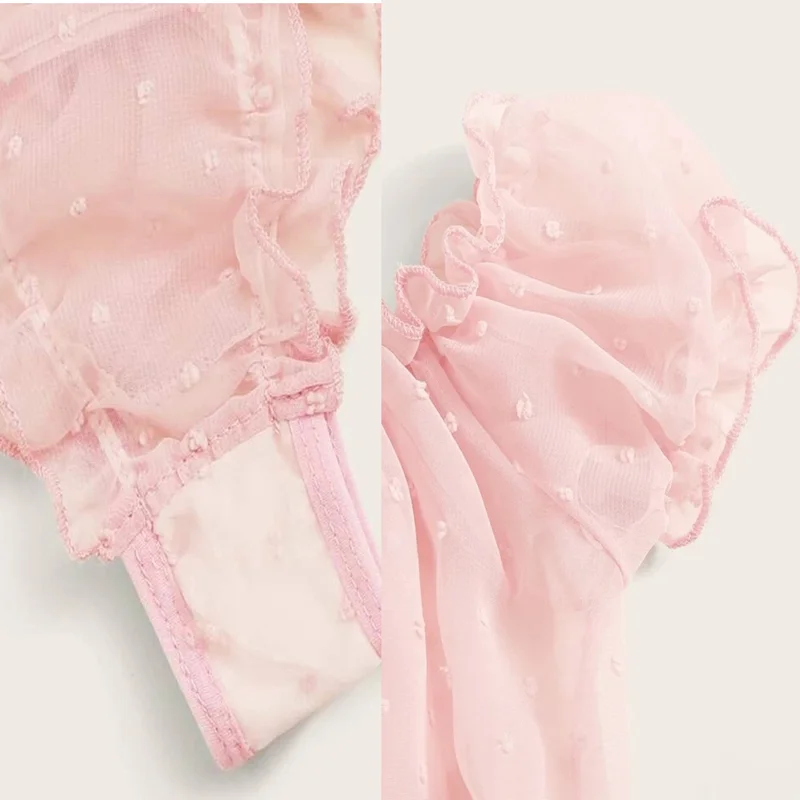 

2PCS Set of Sexy Strapless Lace Underwear Sexy Woman Embroidered See-through Lace Bow Tie Bra Thong Set Pajamas Sexy Underwear