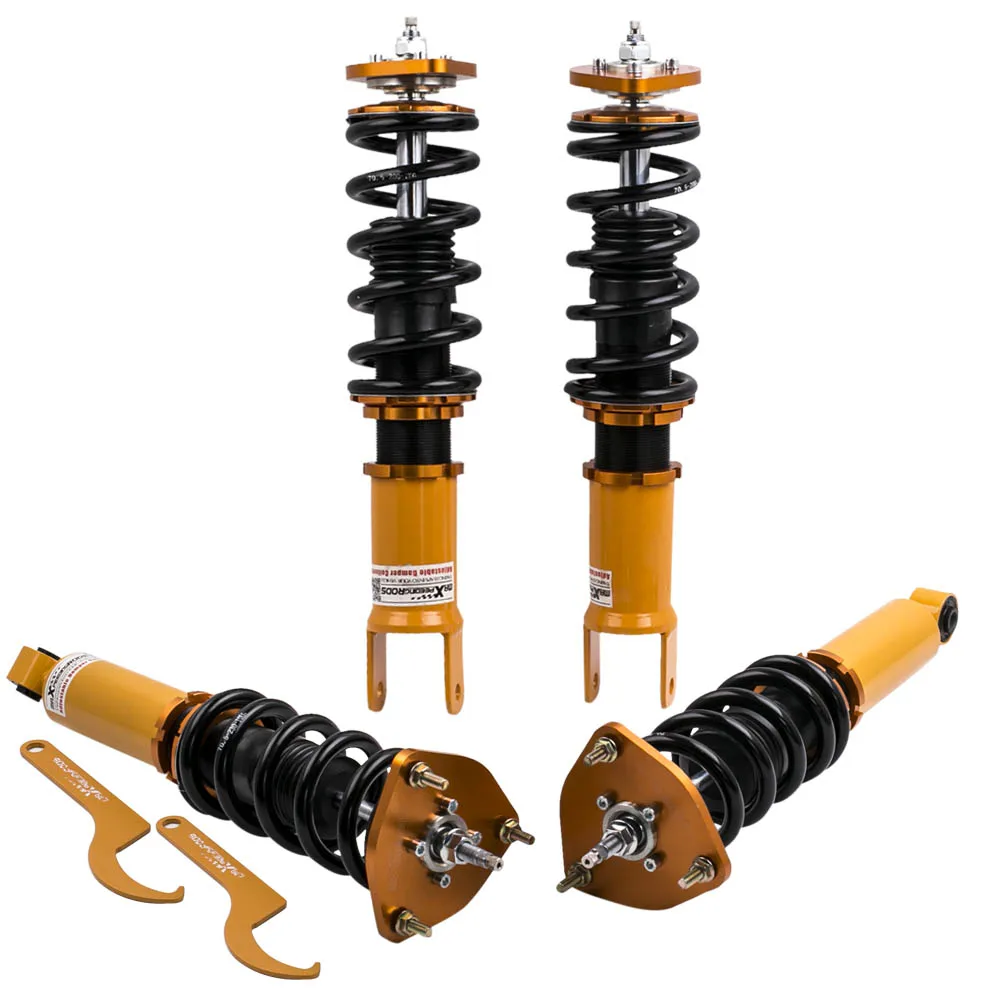 24 way Регулируемый демпфер Coilover подвеска наборы для Nissan 370Z Z34 2008 On|Амортизаторы и