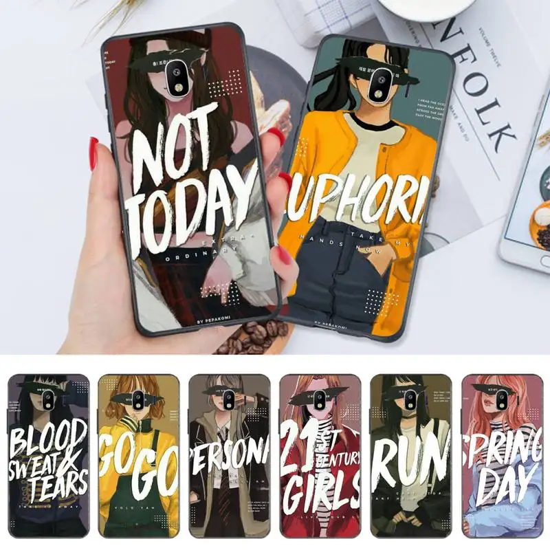 

pepakomi Bts Perfect black Phone Case For Huawei nova 5 6 7 pro Y5 2019 prime 2018 Y9s Y7 Black Soft nax fundas cover