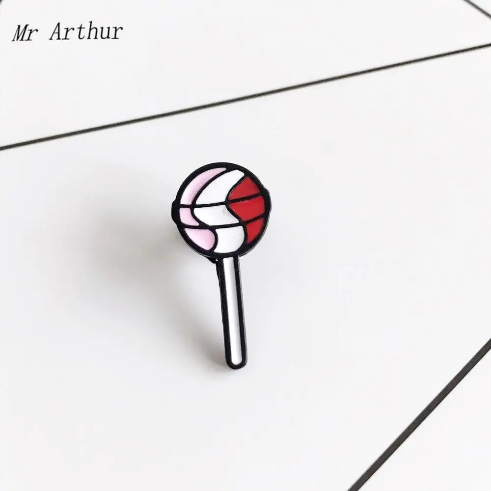 Воздушный шарик в форме леденца эмаль вкусные конфеты брошь на рюкзак одежда
