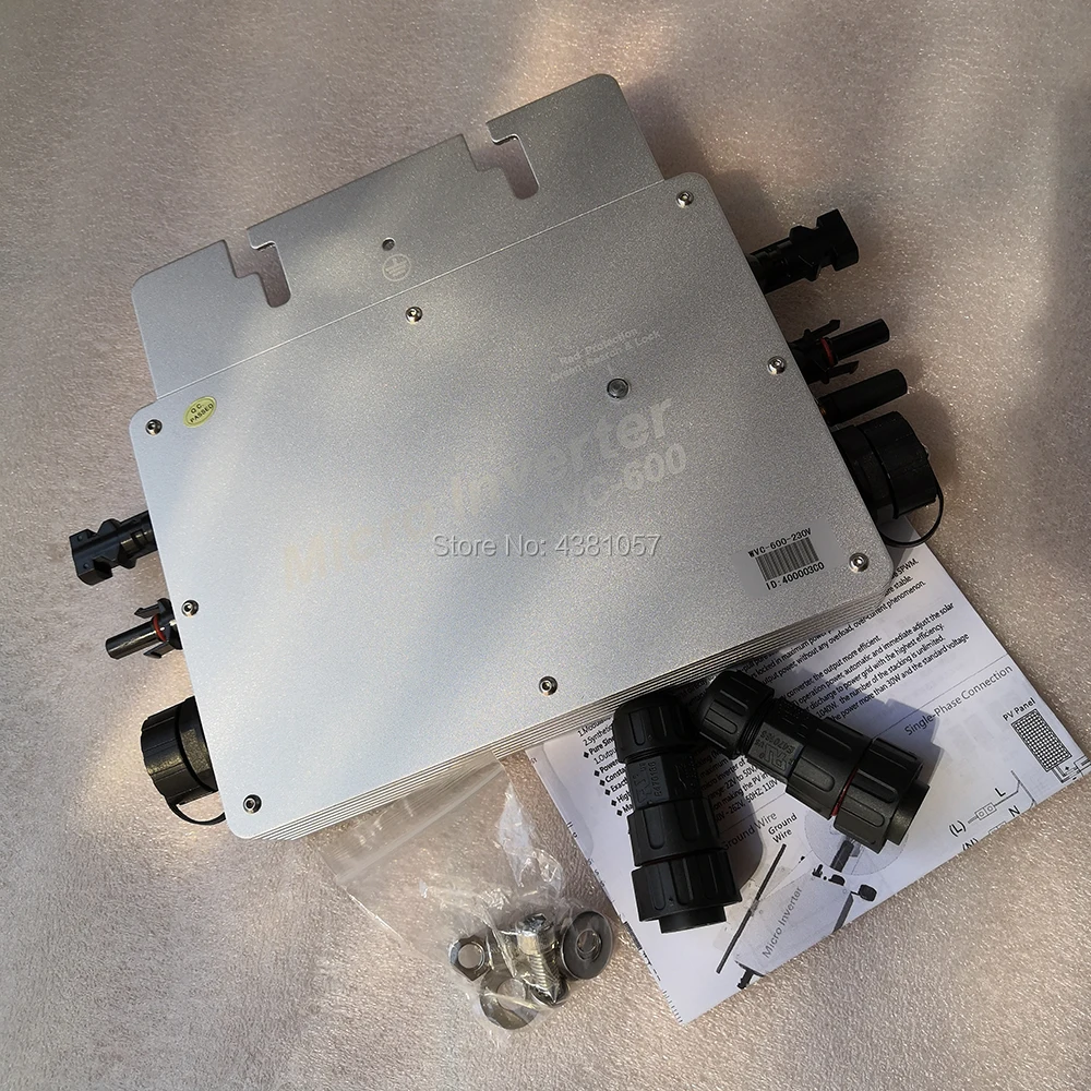 600 Вт сетевой инвертор WVC600 WIFI MPPT чистый синусоидальный сигнал Выход Микро