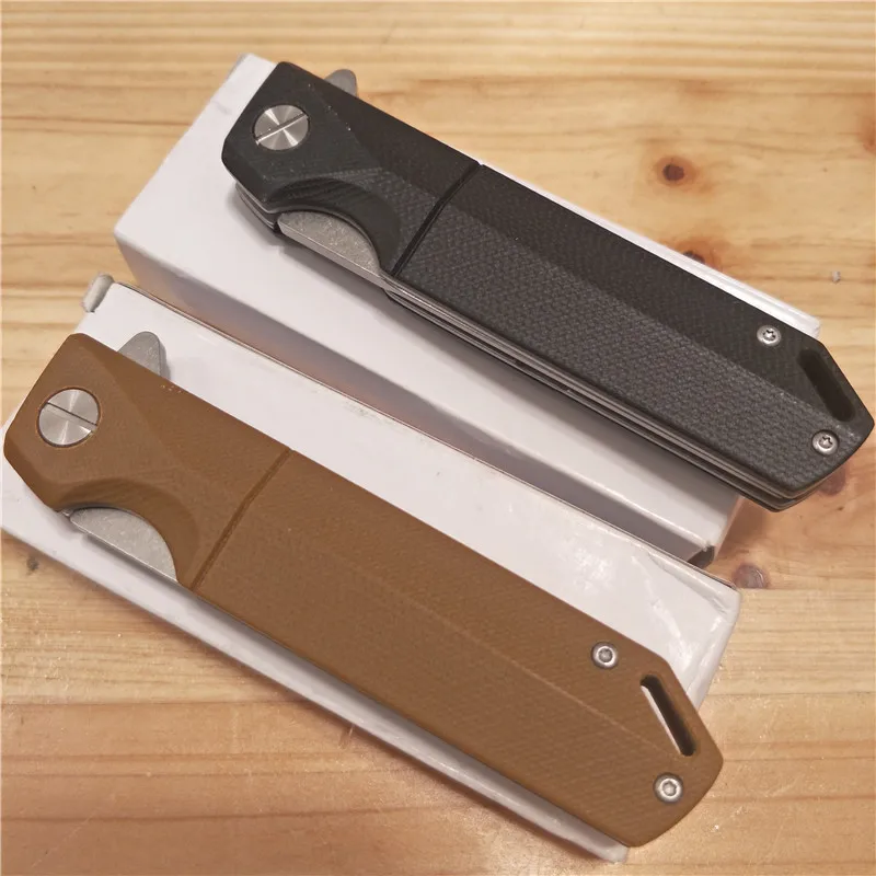 Тактический 60 61HRC твердость D2 лезвие G10 ручка складной нож охота кемпинг