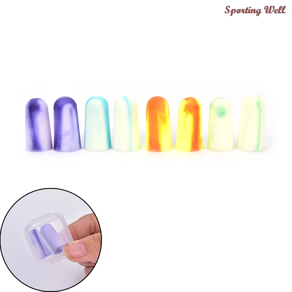 

4 Pairs Soft Foam Ear Plugs Sleep Noise Prevention Earplugs Travel Sleeping Noise Reduction Hearing Protection Health Care Tool
