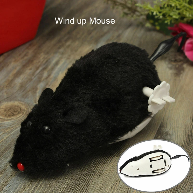 Новый стиль забавная бегущая мышь крыса хвост кошка котенок шалость игрушка