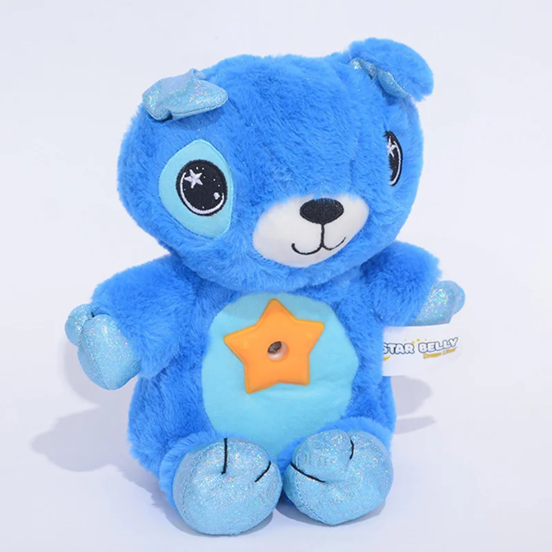 Дешево Мягкое Животное светильник вым проектором в звезде, удобная плюшевая игрушка, медведь, единорог, дракон, живот, мечта, светящаяся кукла Скидка Мягкое Животное светильник вым проектором в звезде, удобная плюшевая игрушка, медведь, единорог, дракон, живот, мечта, светящаяся кукла