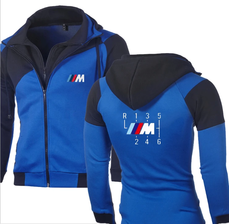 

2021 Spring Autumn Sports Sweatshirt Outdoor Casual Harajuku for BMW M Hoodies Jacket Zipper Cotton Motorcycle Sweatshirts ui