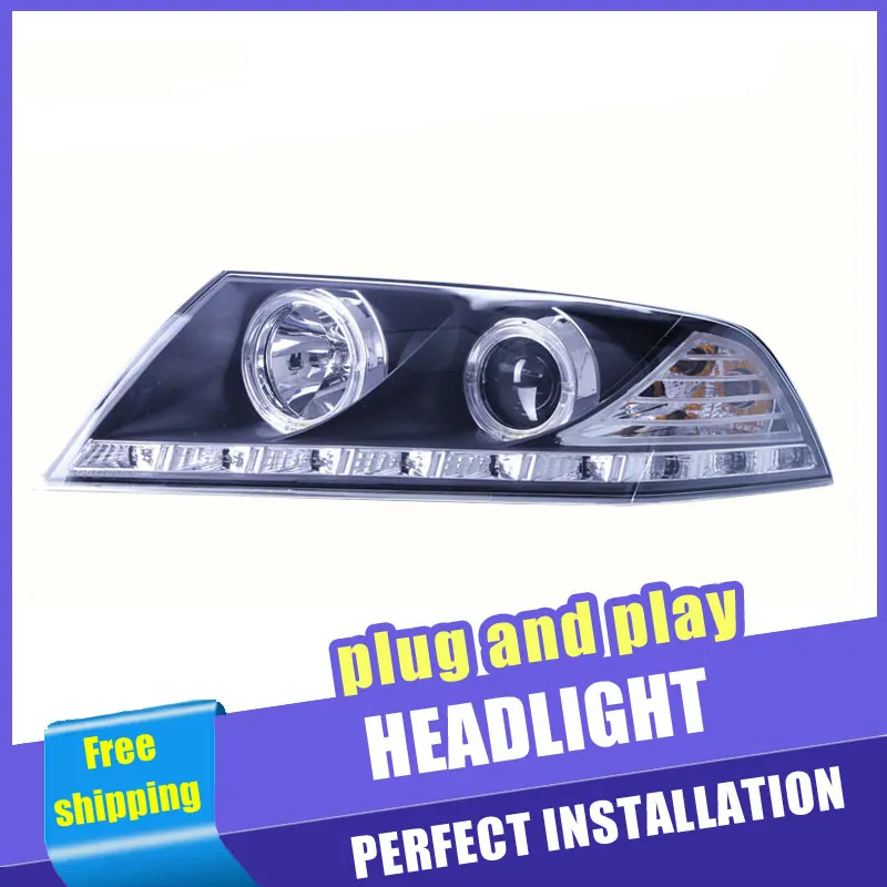 

Car Style LED headlights for Skoda octavia 2007-2009 for octavia head lamp LED DRL Lens Double Beam H7 HID Xenon bi xenon lens