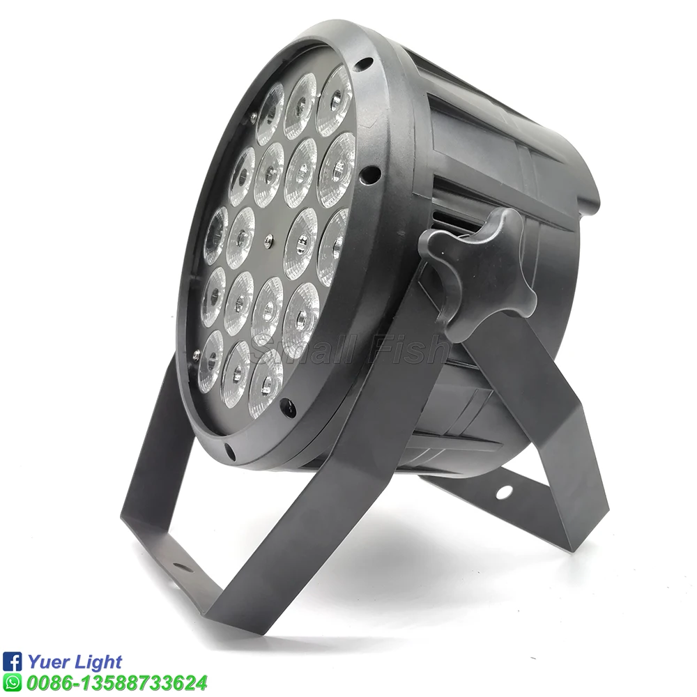 Светодиодный Par 18X12W RGBW DMX плоский Светильник СВЕТОДИОДНЫЙ сценический светильник