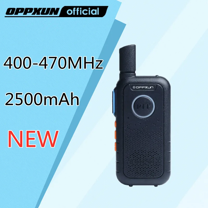 

2pcs OPPXUN MINI Walkie Talkie Portable Ham Radio Station UHF Charging Transceiver Communicator Telefon Cb Radio Two Way Car