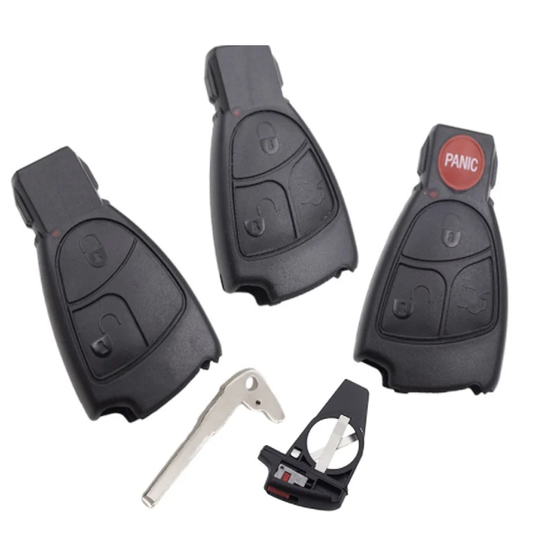 

2/3/4 Buttons Smart Key Case Shell Fob Cover for Mercedes-Benz B C E ML S CLK CL Vito 639 Smart Key with logo