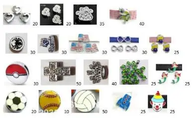 

buyer order , 8mm slide letters , slide charms pendant , rubber stoppers