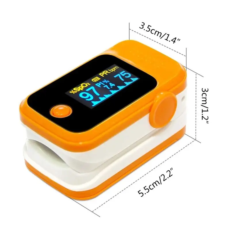 

Mini Protable Finger Clip Pulse Oximeter PI Heart Rate Blood Oxygen Saturation SpO2 Monitor Family Aerobic Exercise Measure Acti