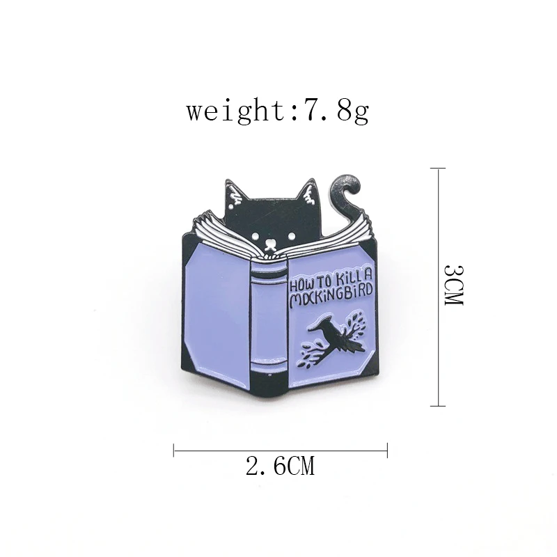 Мультяшные животные Обучающие эмалевые булавки кошки собаки чтение письменные