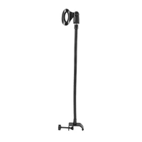 flexible gooseneck microphone stand with desk clamp for radio broadcasting studio live broadcast equipment stations
