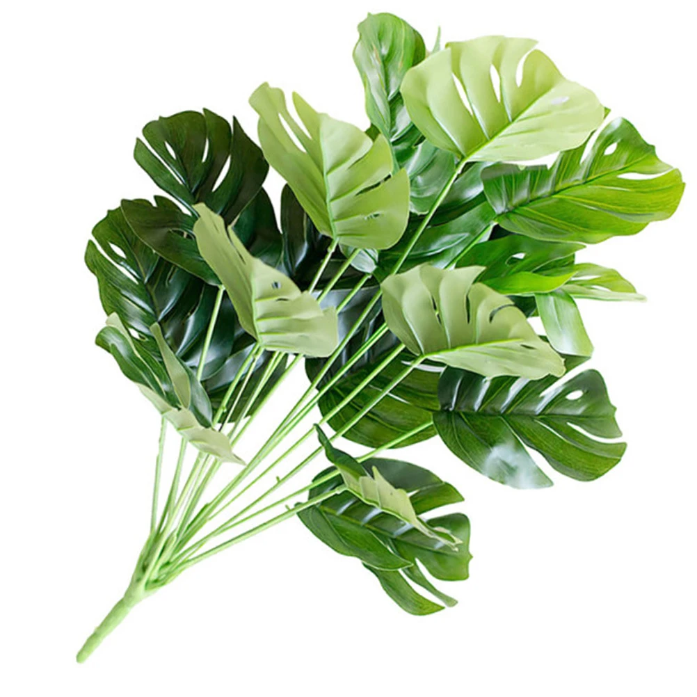 Искусственные листья пальмовых растений черепахи тропические большие деревьев