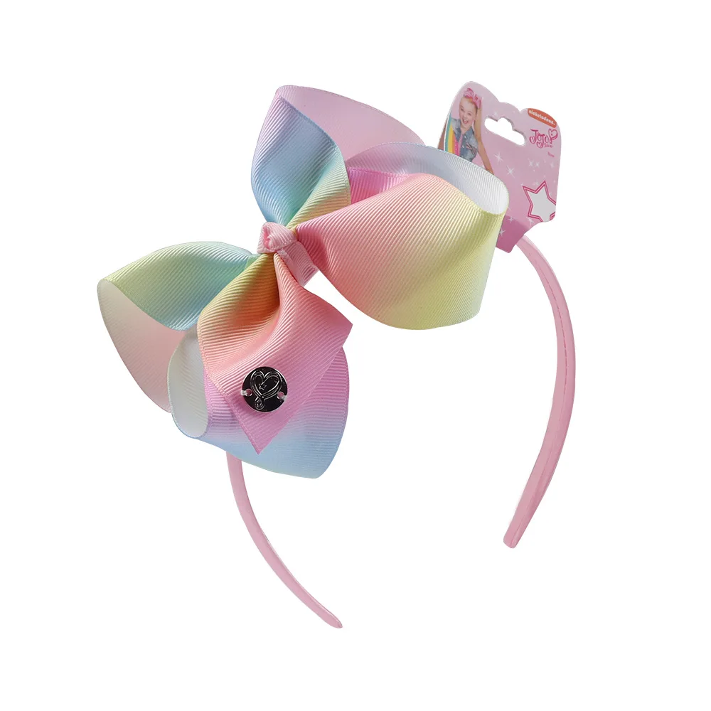 10 шт./лот Радуга печатных волос лук оголовье для девочек обруч ручной работы