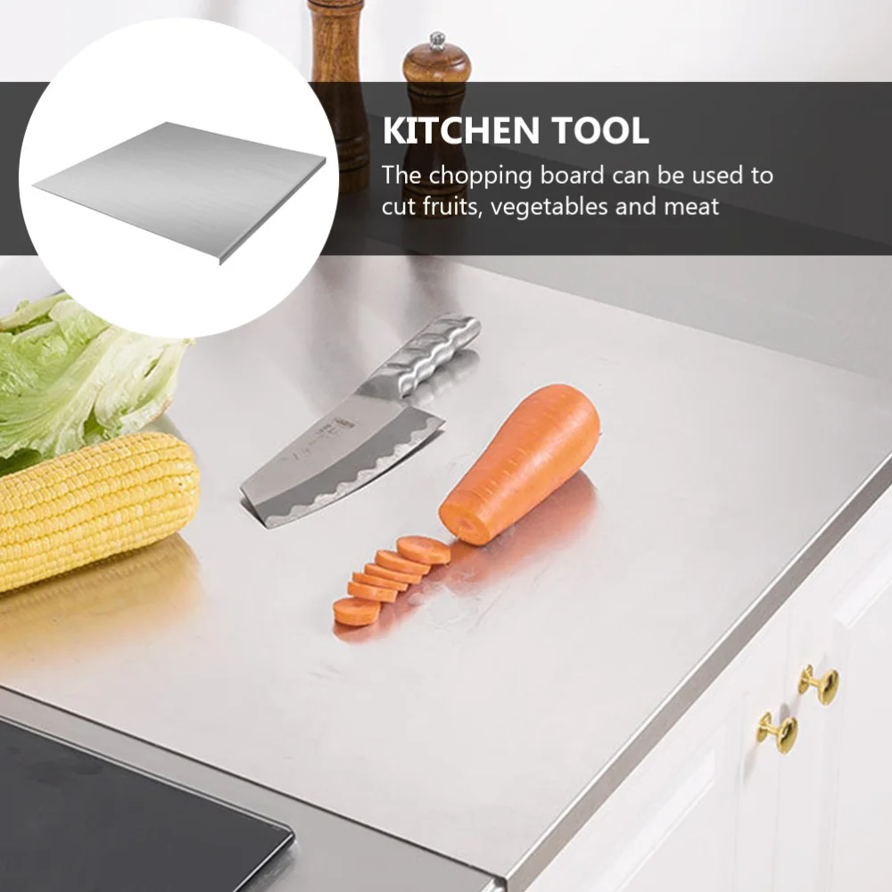 

1Pc Dough Rolling Board Stainless Steel Cutting Board Non-stick Chopping Board