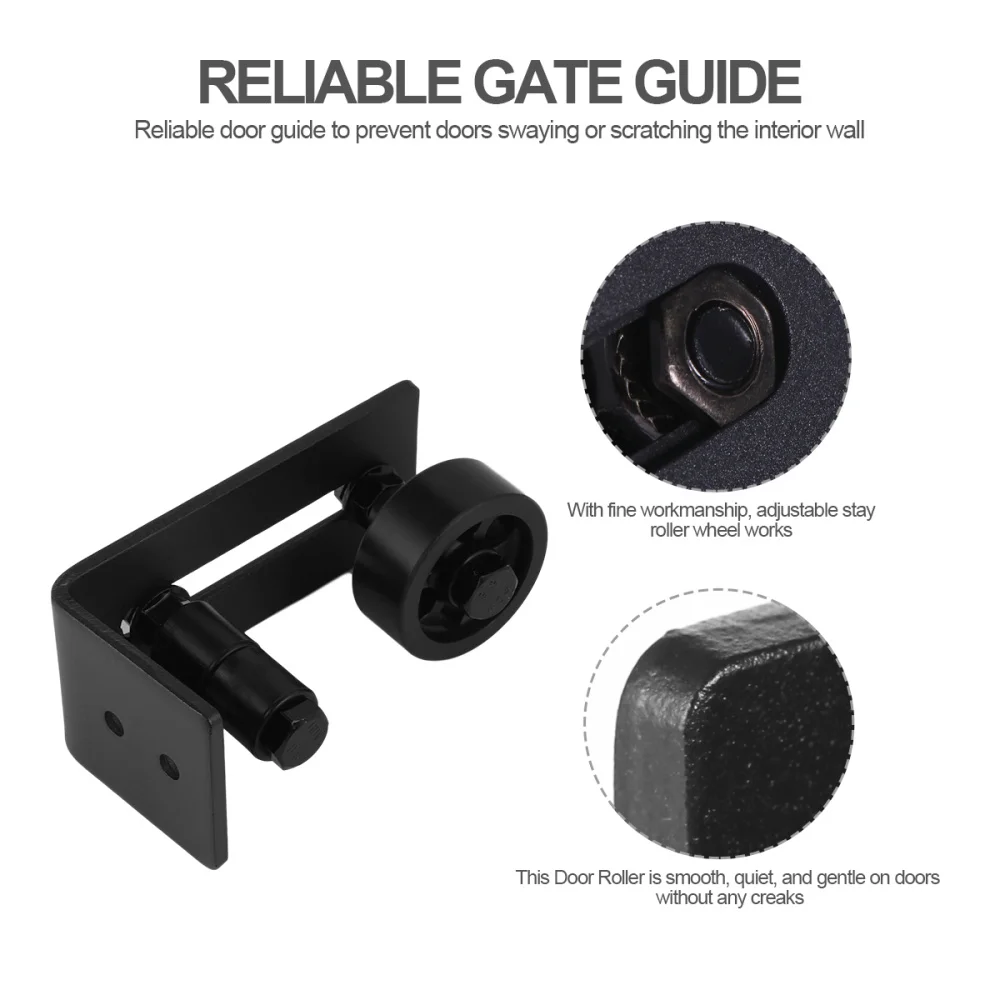 

Adjustable Durable Wall Mounted Door Guide Practicable Barn Door Floor Guide Barn Metal Door Hanging Rail Hardware Accessories