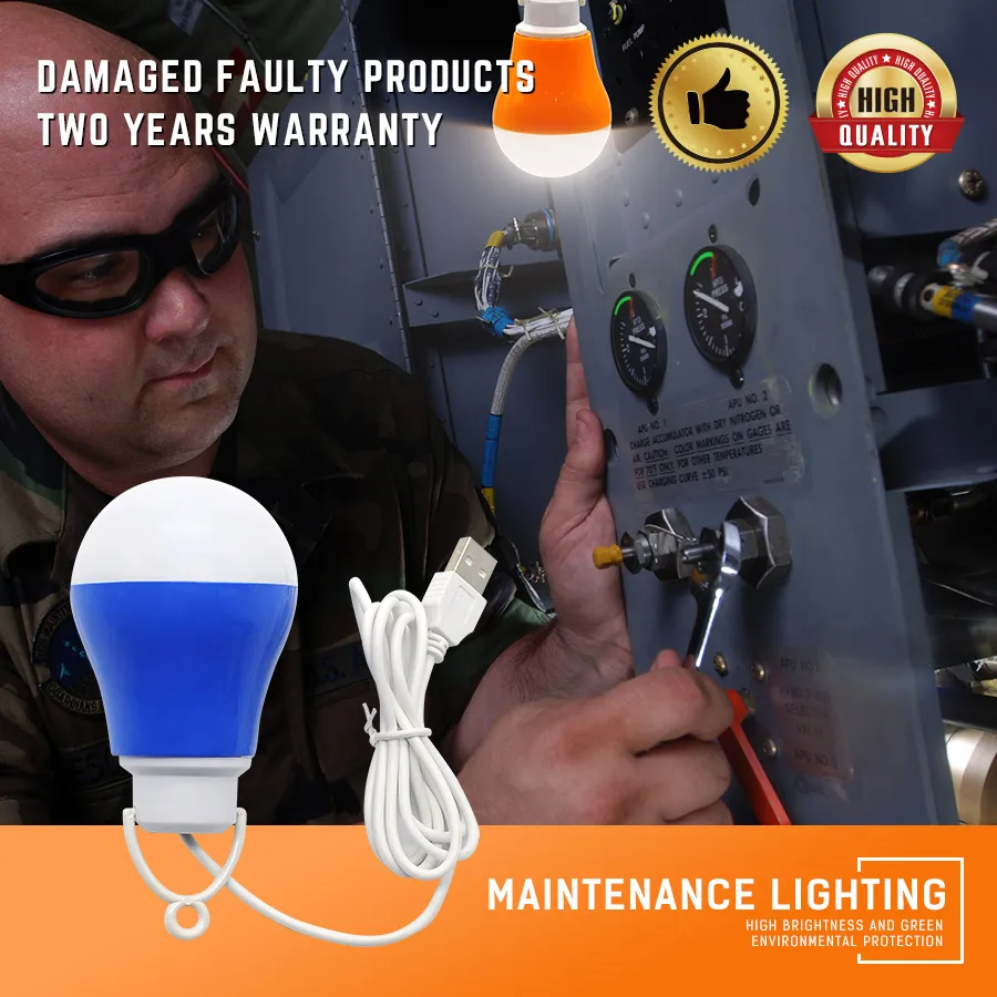 Лампочка USB светильник цветная экологичная лампа из пвх 5 в вт портативный