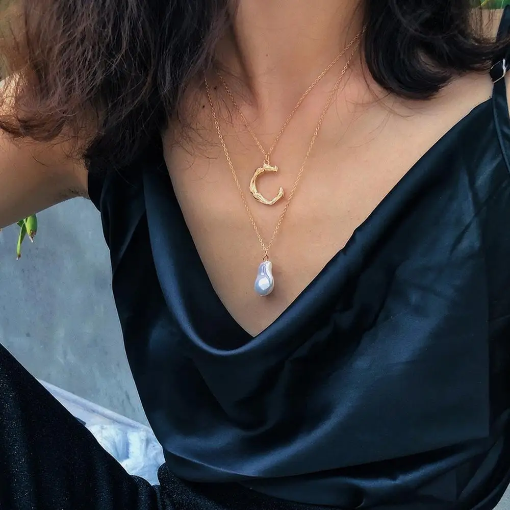 Ожерелье чокер женское многослойное с искусственным жемчугом|Колье| |