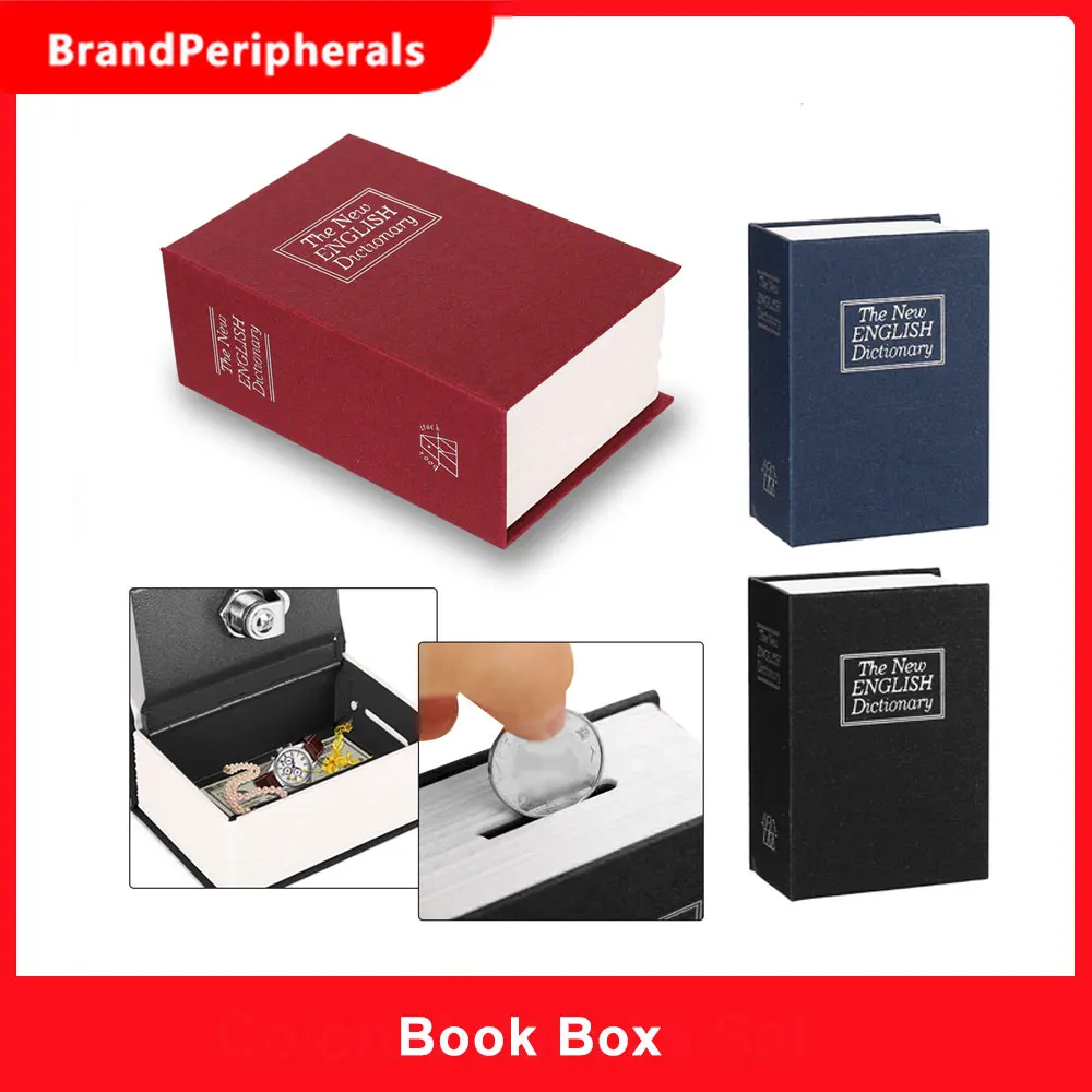 

Secret Box Dictionary Safe Box Book Money Security Lock Cash Coin Storage Key Locker For Kid Creative Gift