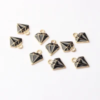 10pcs lot zinc alloy enamel charms shaped charms pendant for diy fashion pendant earrings jewelry making accessories