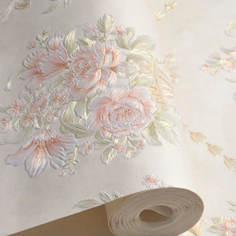 

Classical Wallpaper Bedroom Wall Covering Modern Floral Background Wallpaper Blue Tropical Flower Wall Paper