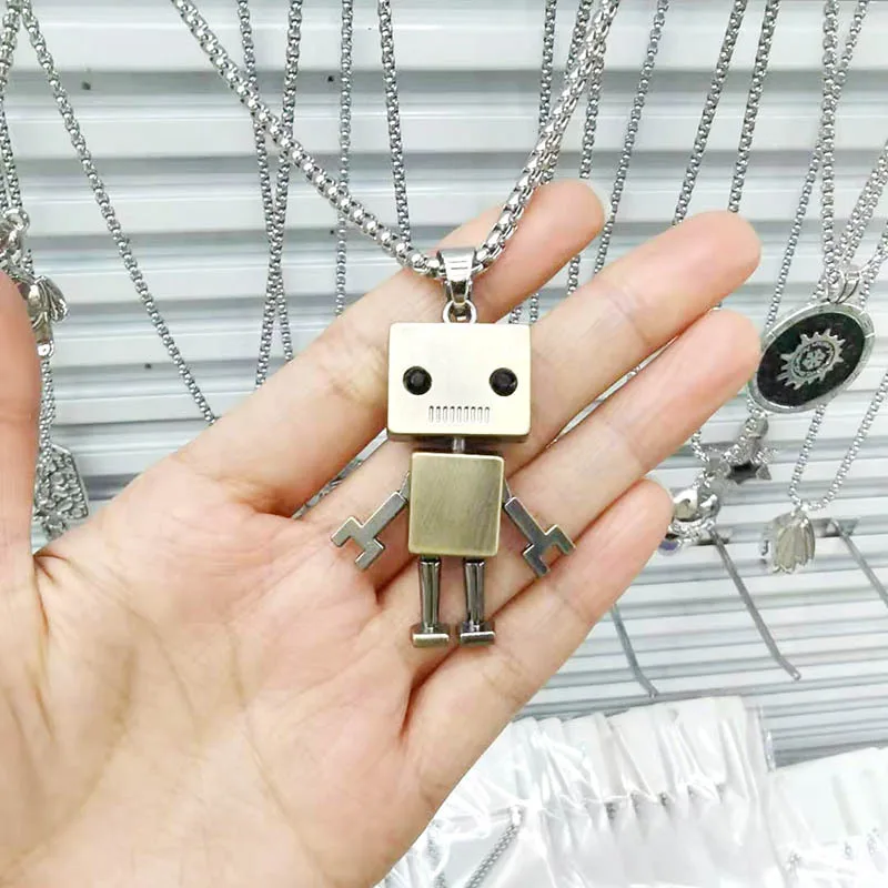 Цепочка с подвеской в стиле хип-хоп для мужчин и женщин длинное ожерелье из