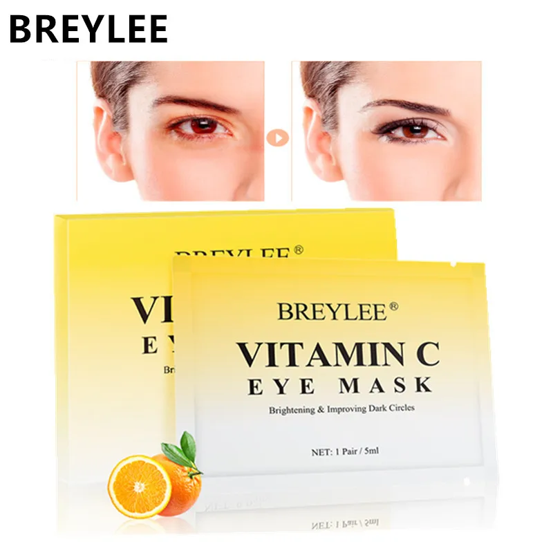 

BREYLEE Vitamin C Eye Mask Whitening Moisturizing Nourishment Anti-aging Firming Remove Dark Circles Eye Skin Care 8paris