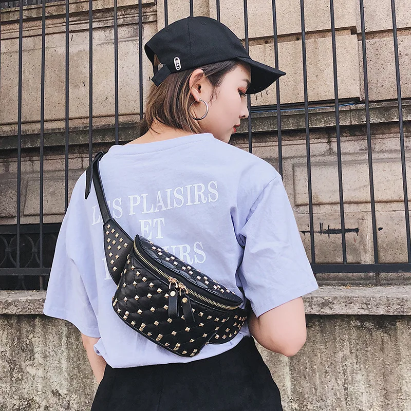 Новый стиль модная женская сумка для путешествий поясная с принтом на молнии