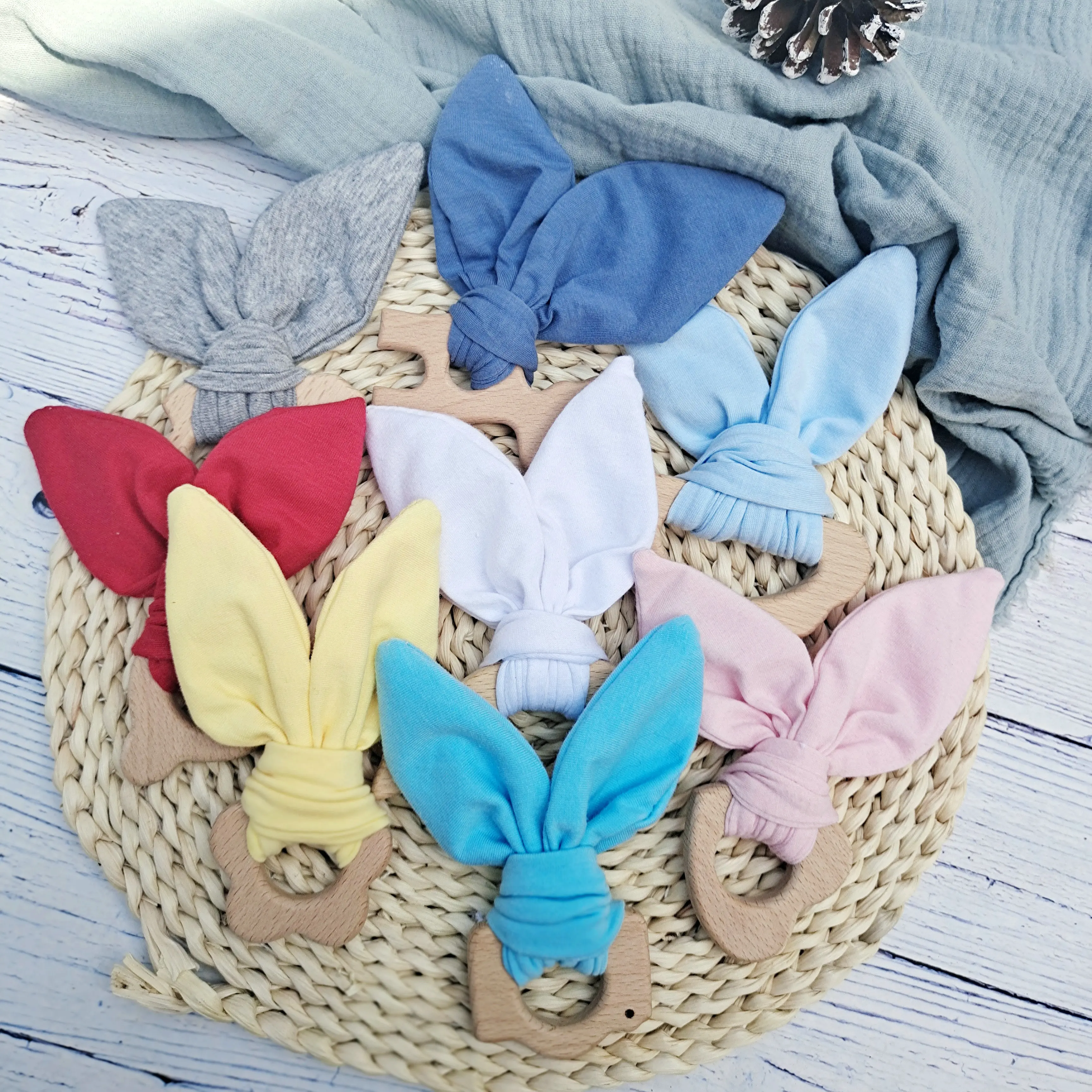 Деревянный Прорезыватель для зубов Детские деревянные игрушки животных