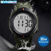 panars 9668 men digital watch led display waterproof male wristwatches chronograph calendar alarm sports watch relogio masculino