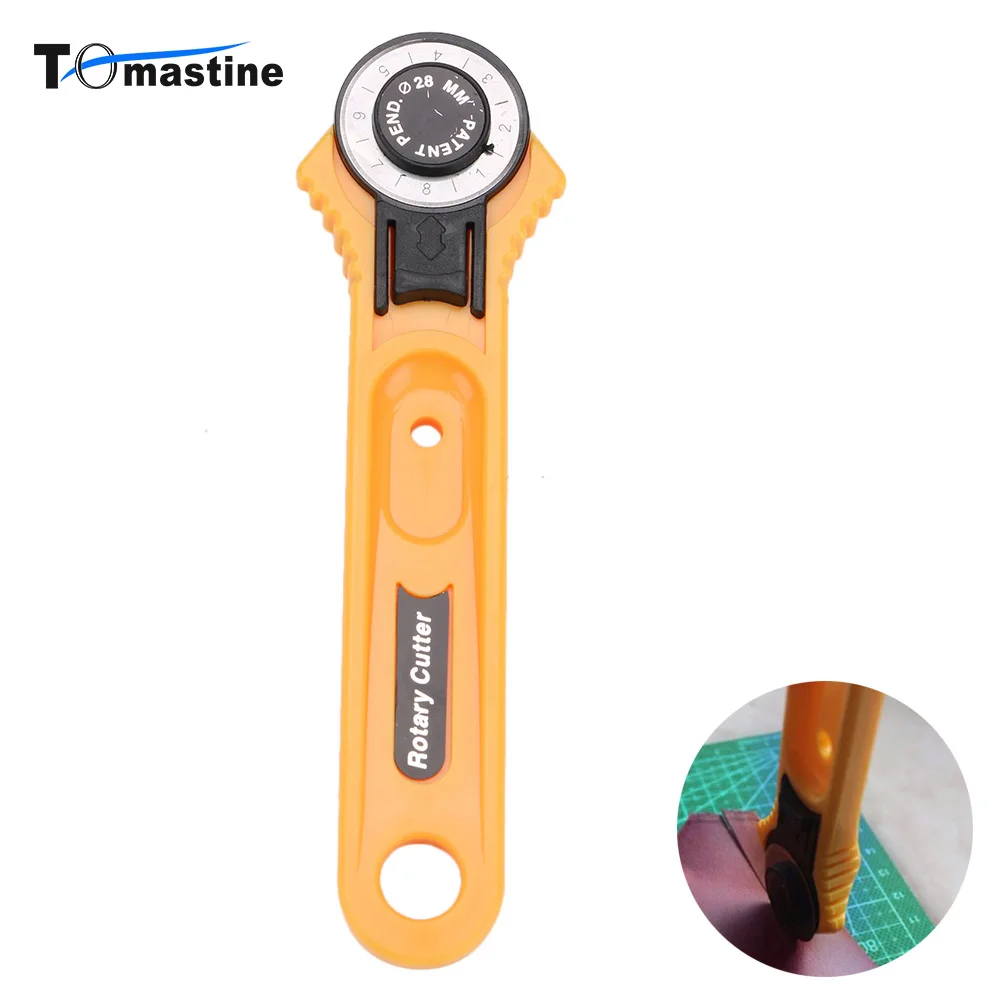 Желтое вращающееся лезвие для резания ткани и кожи 28 мм|Ножи| |