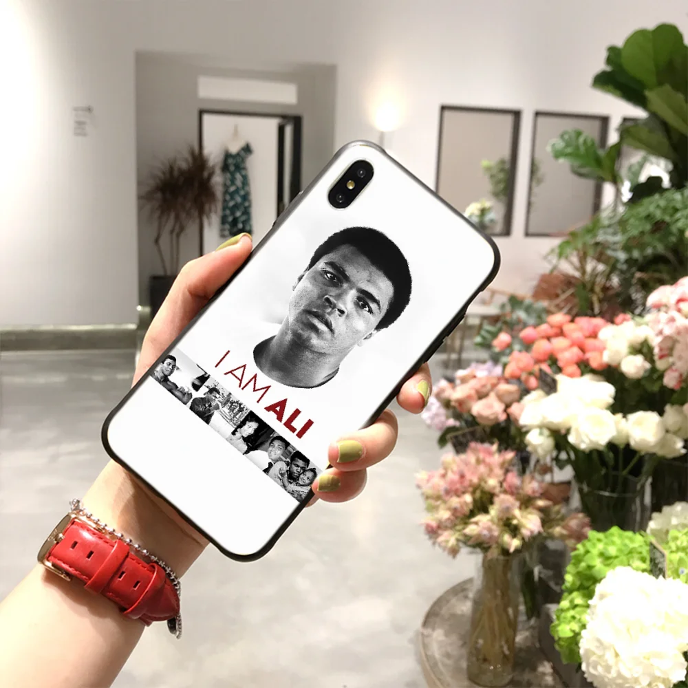 

NBDRUICAI Muhammad Ali boxing champion Phone Case Cover for iPhone 11 pro XS MAX 8 7 6 6S Plus X 5S SE XR case