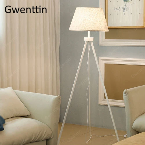 Floor Lamp E Скандинавский тренога Торшеры для гостиной, спальни, абажур, Светильники для дома, арт-деко, современные светодиодные световые стойки, светильник - Цвет абажура: Floor Lamp E