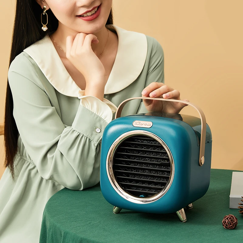 220 В бытовой мини Настольный Электрический тепловентилятор 2 в 1 с подогревом