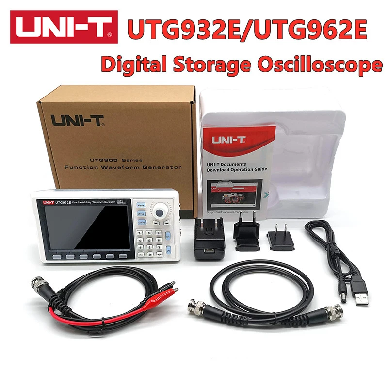 UNI-T UTG932E 30 МГц UTG962E 60 генератор сигналов произвольной формы 1 мкгц 4 3 дюйма