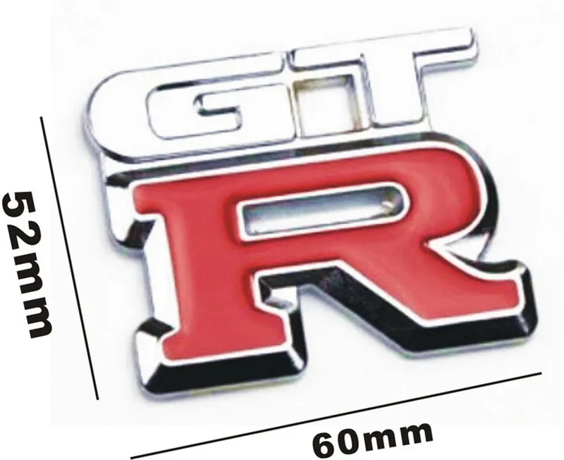 Металлические наклейки GTR с логотипом автомобиля R GT ярлык знаков для Nissan Nismo R32 R33