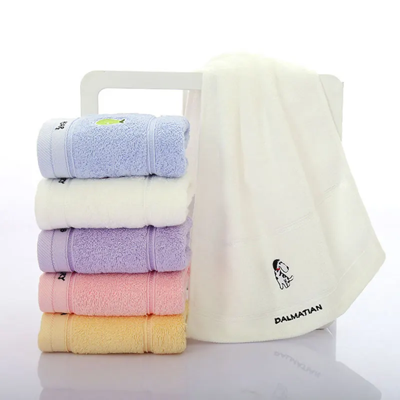 

High Quality Cotton Adult's and Children's Family Face Towel Soft Absorbent Washcloth Household Travel Gym 50*24cm Towel