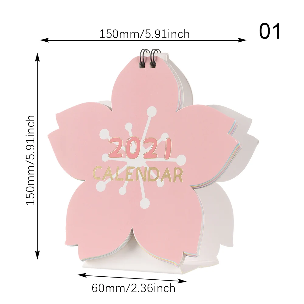 1 шт. 2021 модный Настольный бумажный календарь Мини Многофункциональный