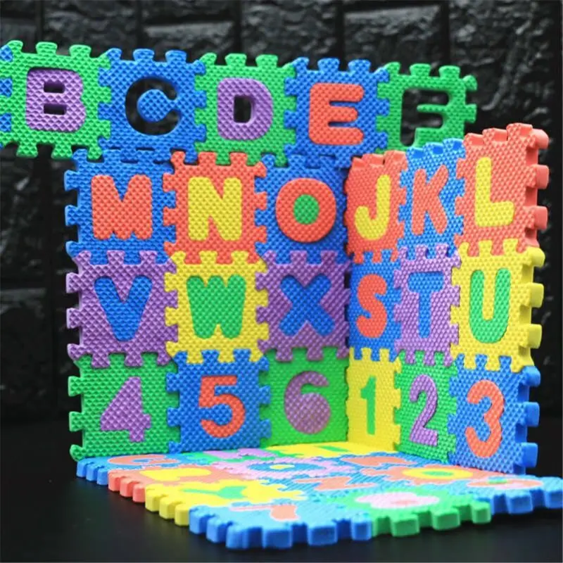

Mini Puzzle Letter Mat for Barbi Doll Furniture Accessories Yoga Mat DIY Toy