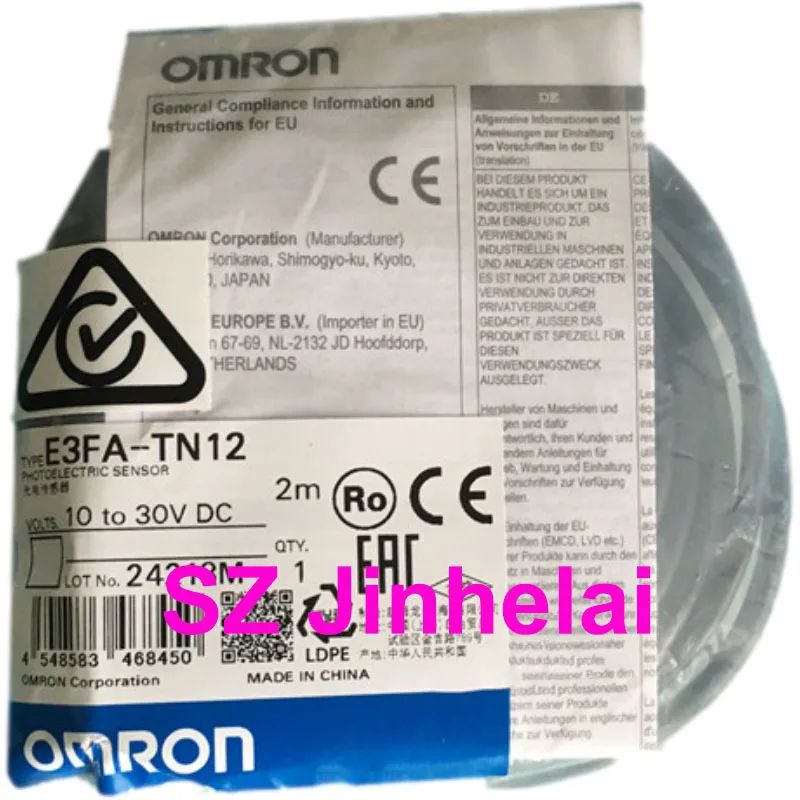 

OMRON E3FA-TN12 Authentic original PHOTOELECTRIC SWITCH NPN 2M