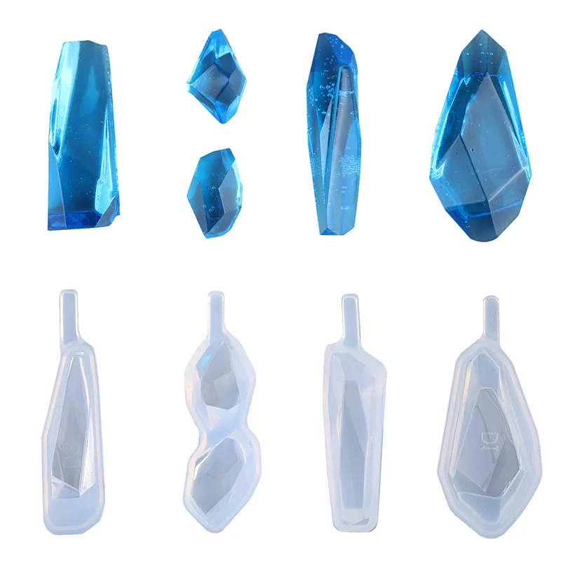 

Crystal Epoxy Resin Mold Earrings Pendant Casting Silicone Mold DIY Crafts Handmade Decorative Jewelry Making Tools